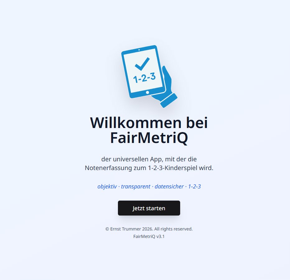 FairMetriQ Demo starten